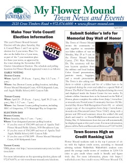 April 2017 - Town of Flower Mound