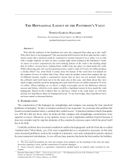 The Heptagonal Layout of the Pantheon`s Vault