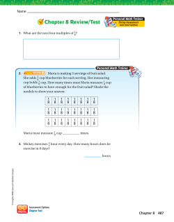 Chapter 8 Review/Test