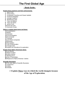 The First Global Age - New Smyrna Beach High School