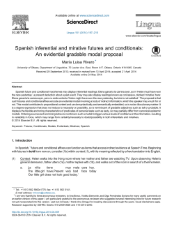 Spanish inferential and mirative futures and conditionals: An
