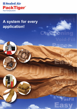 PackTiger&trade; Paper Cushioning System