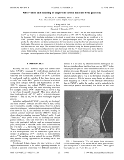 Observation and modeling of single