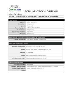 SODIUM HYPOCHLORITE 6%