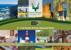 A - Z of South African National Parks