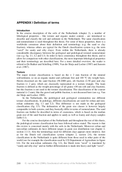 APPENDIX I Definition of terms