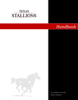 Member Handbook - TeamSideline.com