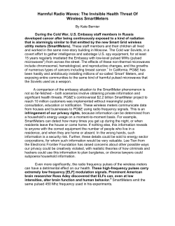 Harmful Radio Waves: The Invisible Health Threat Of Wireless