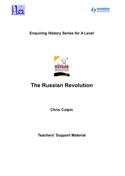 The Russian Revolution