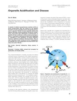 Organelle Acidification and Disease