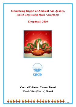 Monitoring Report of Ambient Air Quality, Noise Levels and