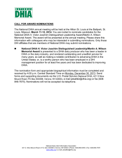 2014 Nomination Form and List of Past Recipients