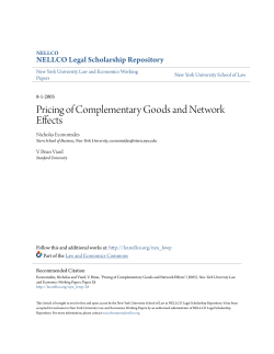 Pricing of Complementary Goods and Network Effects