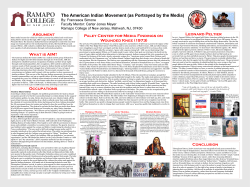 The American Indian Movement (as Portrayed by the Media)