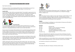 201306 (Summer 2) Newsletter
