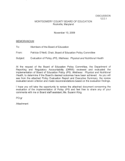 Evaluation of Policy JPG, Wellness: Physical and Nutritional Health