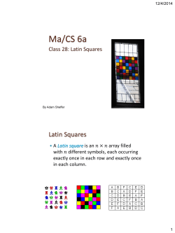 Latin Squares
