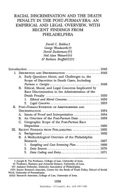 racial discrimination and the death penalty in the post