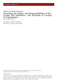 Searching for Ethics and Responsibilities of Everyday Life Mobilities