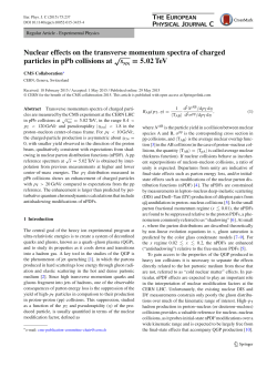 Nuclear effects on the transverse momentum spectra of charged