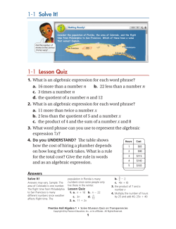 Solve It! - MathChamber