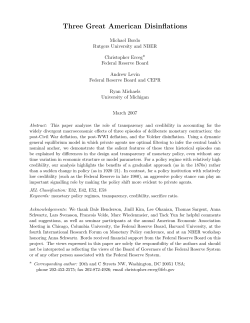 Three Great American Disinflations