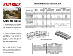 Minimum Radius for Bottom Row - Redi-Rock
