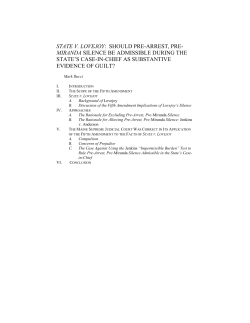 state v. lovejoy: should pre-arrest, pre