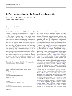 EsPal: One-stop shopping for Spanish word properties