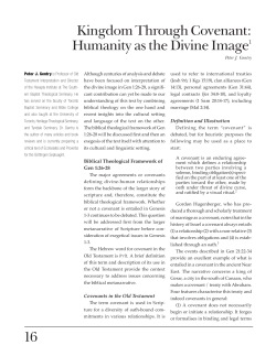 16 Kingdom Through Covenant: Humanity as the Divine Image1