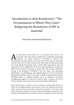 Introduction to Alan Brotherton`s