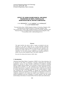 Effect of aging on mechanical and wear properties of beryl
