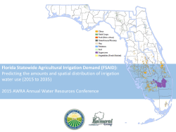 Florida Statewide Agricultural Irrigation Demand (FSAID): Predicting