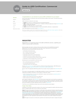Guide to LEED Certification: Commercial | U.S. Green Building Council