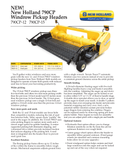 New Holland 790CP Windrow Pickup Headers NEW!