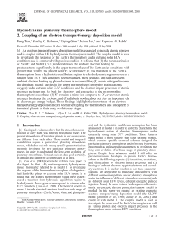 Hydrodynamic planetary thermosphere model: 2