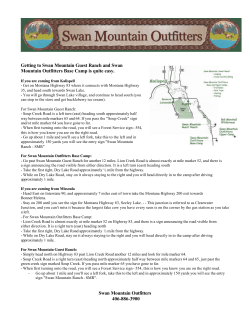 Directions PDF - Swan Mountain Outfitters