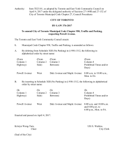 Authority: Item TE23.81, as adopted by Toronto and East York