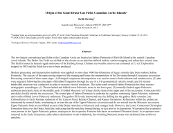 Origin of the Giant Drake Gas Field, Canadian Arctic Islands