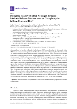 Inorganic Reactive Sulfur-Nitrogen Species: Intricate Release