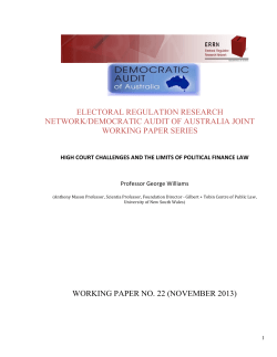 High Court Challenges and the Limits of Political Finance Law