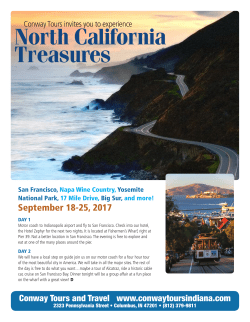 North California Treasures - Conway Tours in Columbus, Indiana