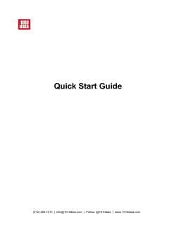 Quick Start Guide - Login