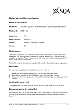national unit specification: general information