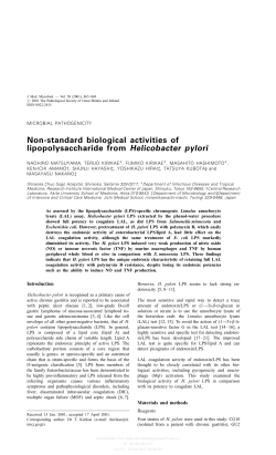 Non-standard biological activities of lipopolysaccharide from