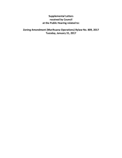 Marihuana Operations - Village of Pemberton