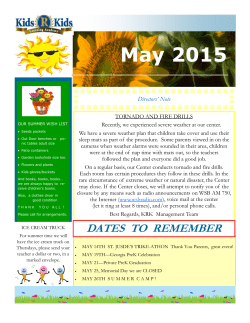 May 2015 - Kids `R` Kids of Alpharetta