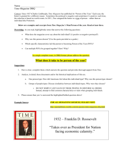 1932 &ndash; Franklin D. Roosevelt &ldquo;Takes over as President for Nation