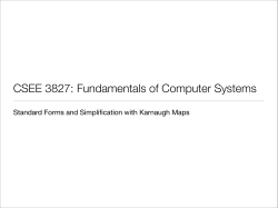 CSEE 3827: Fundamentals of Computer Systems