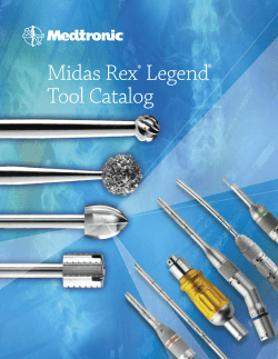 Midas Rex&reg; Legend&reg; Tool Catalog